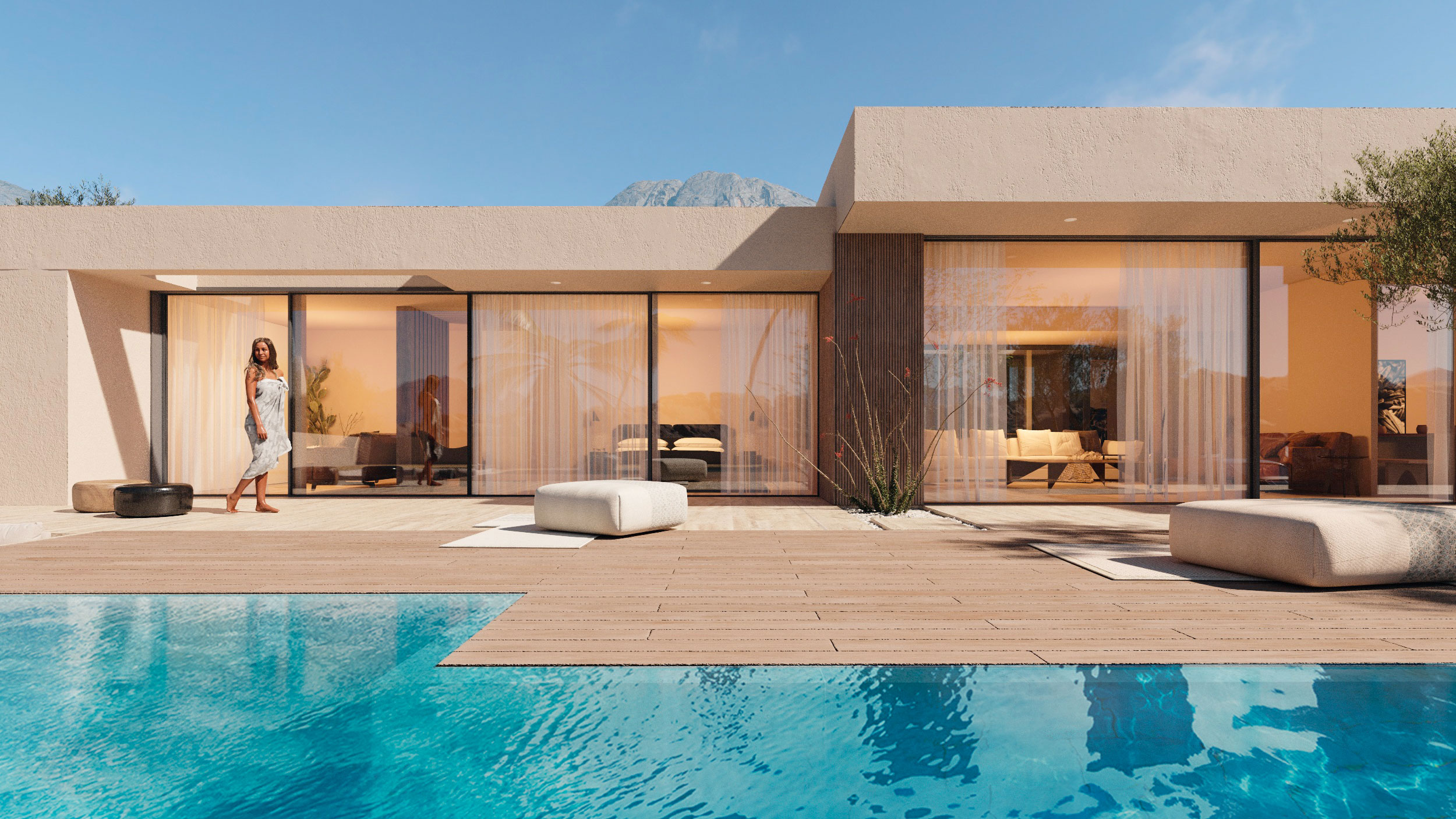 Chalet independiente con jardín